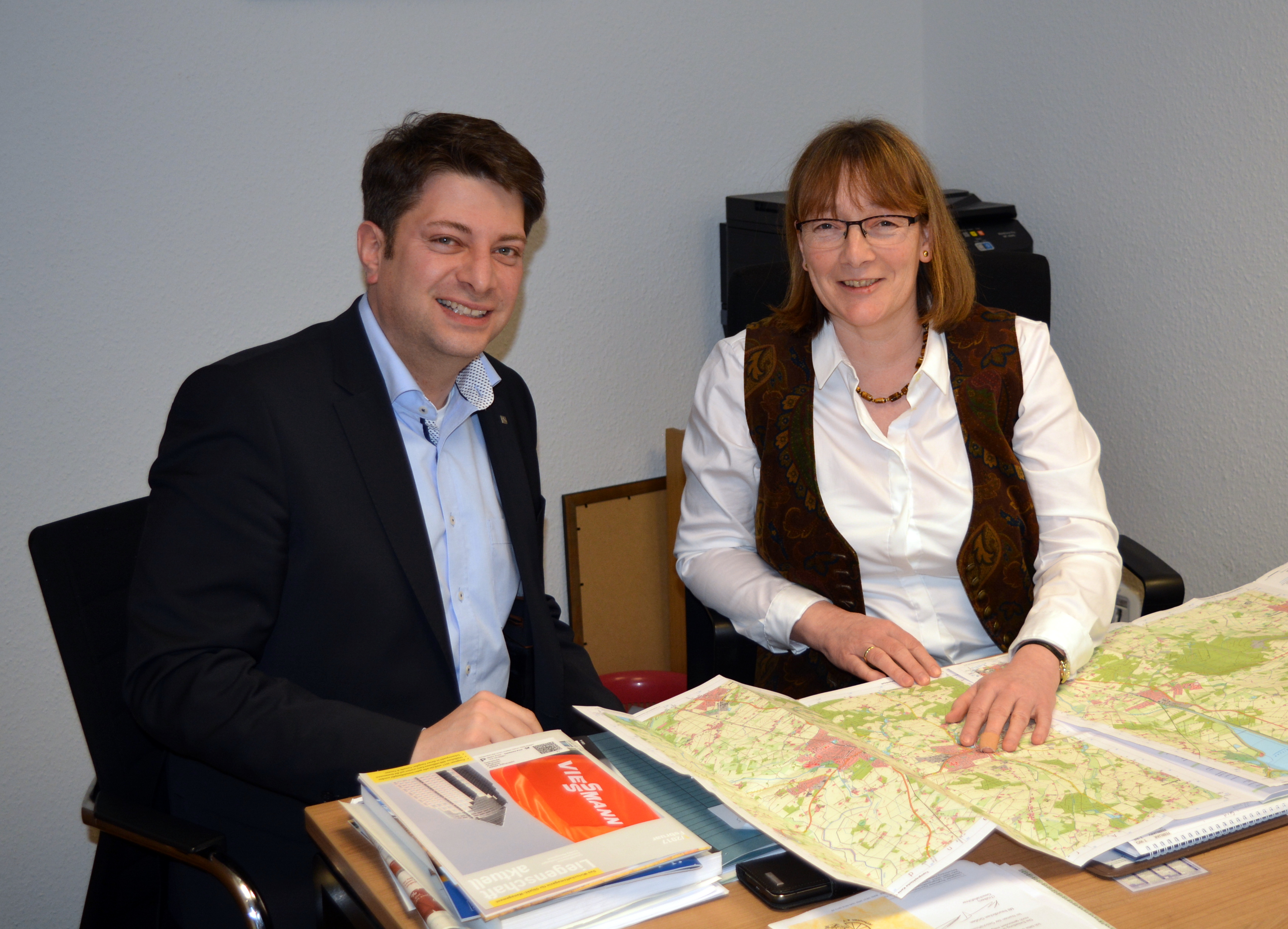 2017 Antrittsbesuch bei der neuen Bürgermeisterin der Gemeinde Alfhausen, Agnes Droste.