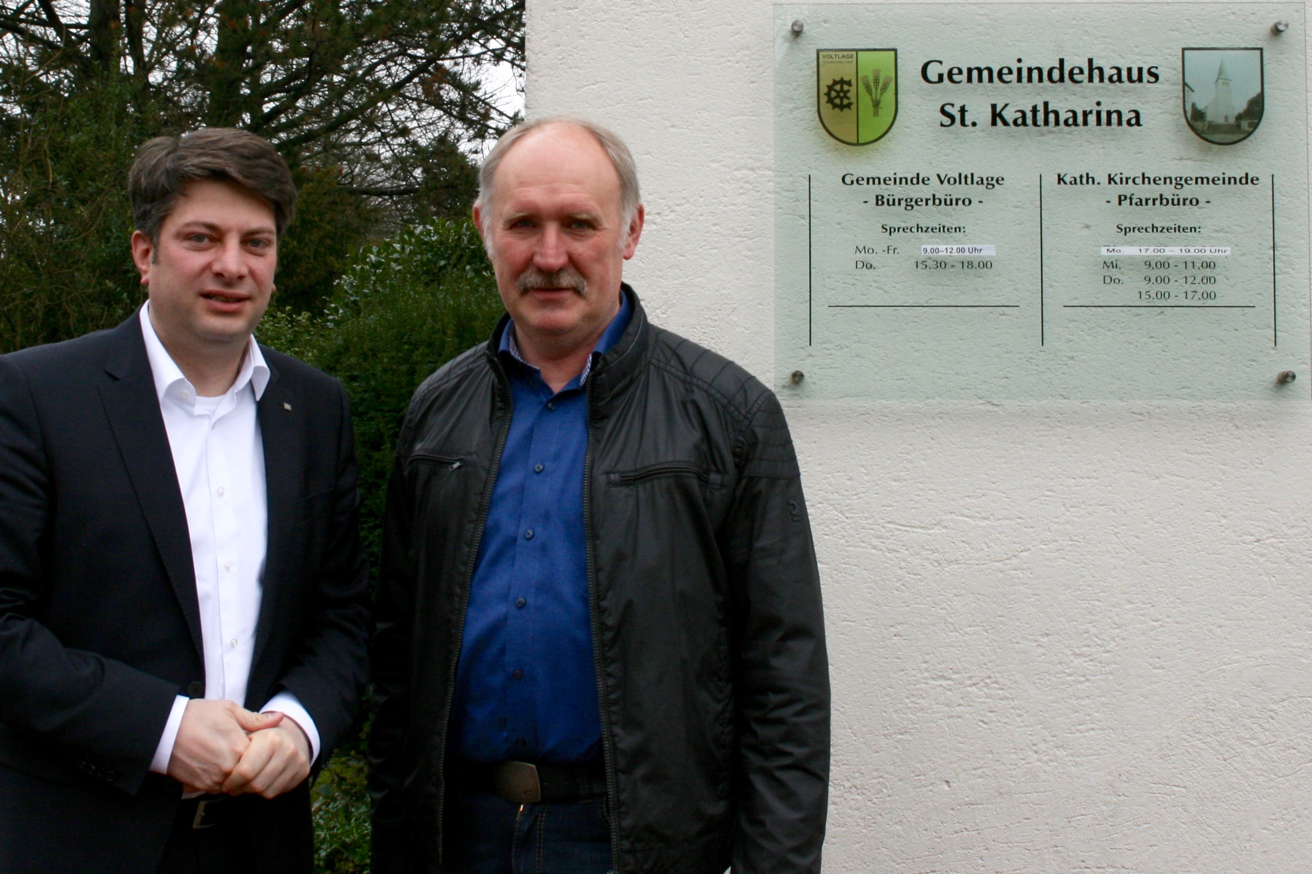 Beim 2016 neu gewählten Bürgermeister der Gemeinde Voltlage war ich auch. (2017)