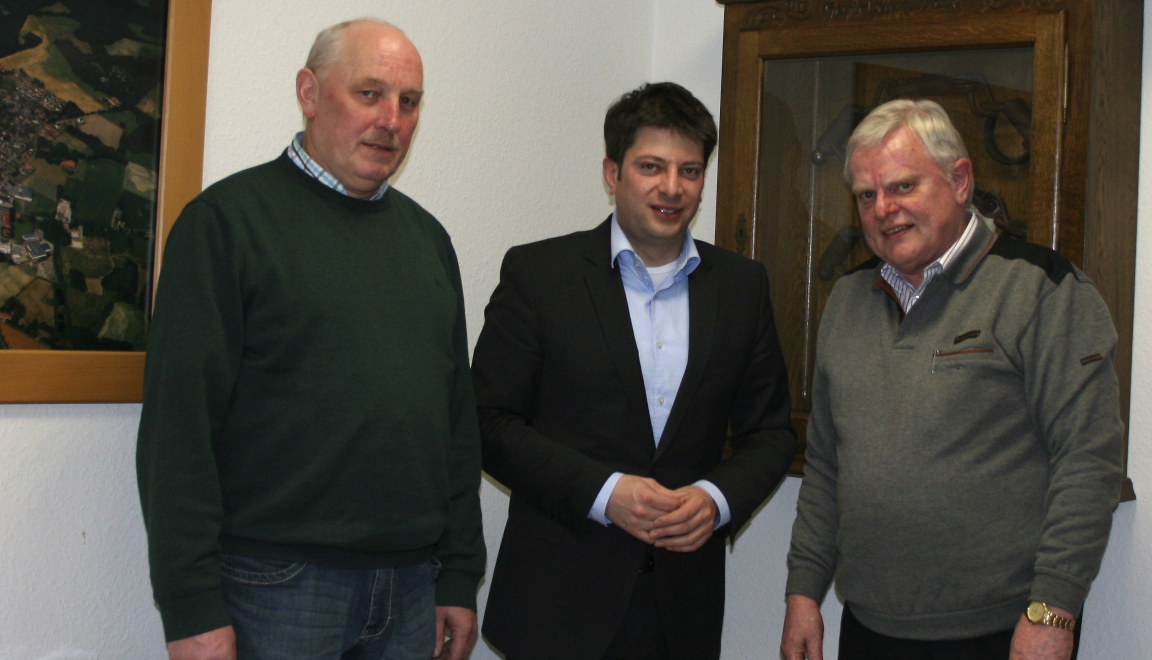 Einen herzlichen Empfang erhielt Christian Calderone auch in der Gemeinde Merzen