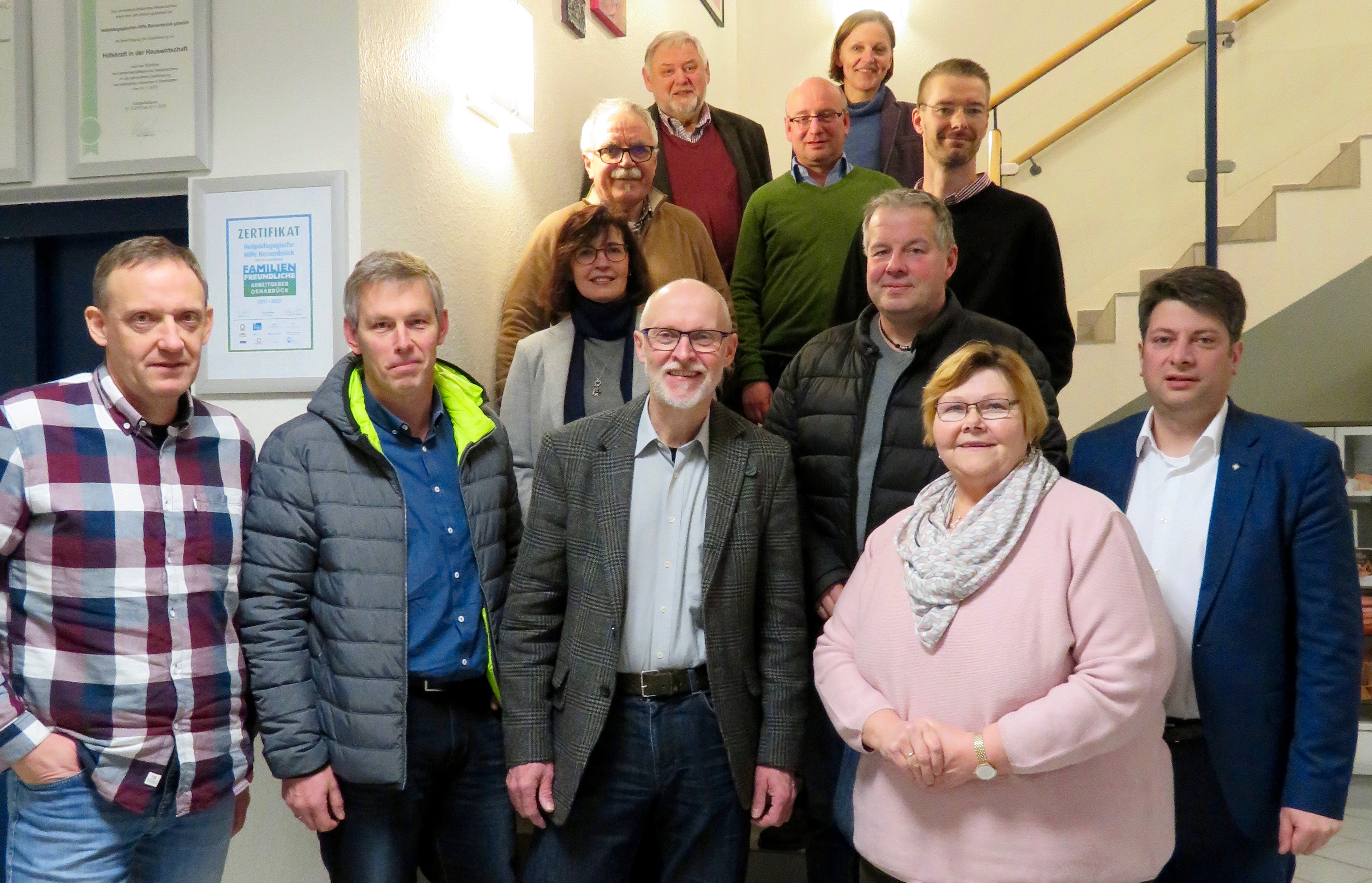 Besuch bei der Heilpädagogischen Hilfe in Bersenbrück: Die Mitglieder der CDU im Rat der Samtgemeinde Artland.